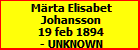 Mrta Elisabet Johansson