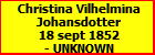 Christina Vilhelmina Johansdotter