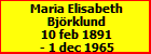 Maria Elisabeth Bjrklund