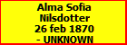 Alma Sofia Nilsdotter