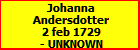 Johanna Andersdotter