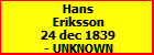 Hans Eriksson