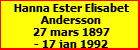 Hanna Ester Elisabet Andersson