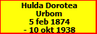 Hulda Dorotea Urbom