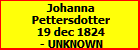 Johanna Pettersdotter