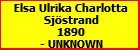 Elsa Ulrika Charlotta Sjstrand