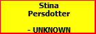 Stina Persdotter