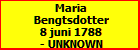 Maria Bengtsdotter