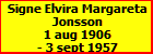 Signe Elvira Margareta Jonsson