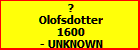 ? Olofsdotter