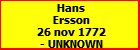 Hans Ersson