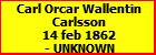 Carl Orcar Wallentin Carlsson