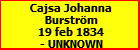 Cajsa Johanna Burstrm