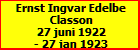 Ernst Ingvar Edelbe Classon