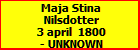 Maja Stina Nilsdotter