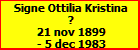 Signe Ottilia Kristina ?