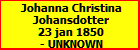 Johanna Christina Johansdotter