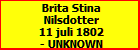 Brita Stina Nilsdotter