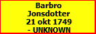 Barbro Jonsdotter