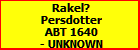 Rakel? Persdotter