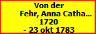 Von der Fehr, Anna Catharina