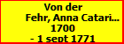 Von der Fehr, Anna Catarina