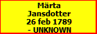 Mrta Jansdotter