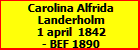 Carolina Alfrida Landerholm