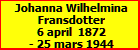 Johanna Wilhelmina Fransdotter