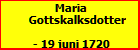 Maria Gottskalksdotter