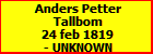 Anders Petter Tallbom