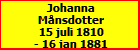 Johanna Mnsdotter