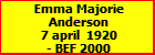 Emma Majorie Anderson