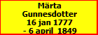 Mrta Gunnesdotter