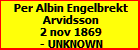 Per Albin Engelbrekt Arvidsson