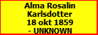 Alma Rosalin Karlsdotter