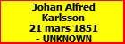 Johan Alfred Karlsson