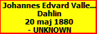 Johannes Edvard Vallentin Dahlin