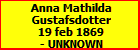 Anna Mathilda Gustafsdotter