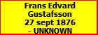 Frans Edvard Gustafsson