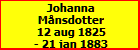 Johanna Mnsdotter