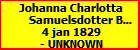 Johanna Charlotta Samuelsdotter Bom