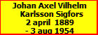 Johan Axel Vilhelm Karlsson Sigfors