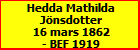 Hedda Mathilda Jnsdotter