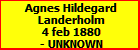 Agnes Hildegard Landerholm