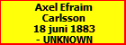 Axel Efraim Carlsson