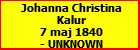 Johanna Christina Kalur