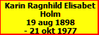 Karin Ragnhild Elisabet Holm