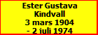 Ester Gustava Kindvall