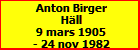 Anton Birger Hll